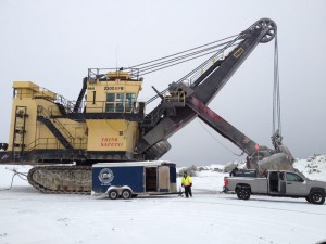 CMM on site repairing large scoop